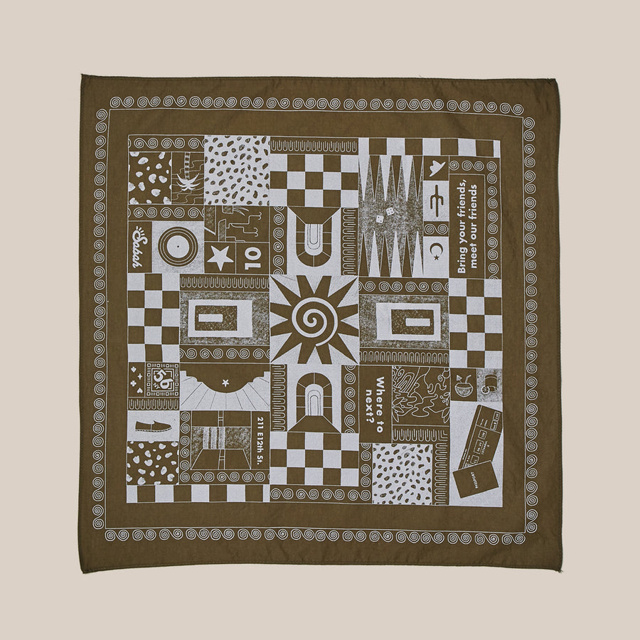 10 Years of Sabah Bandana - Green