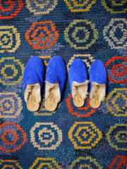 Electric Blue Shearling Baba (Mens)