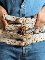 O-Ring Belt - Speckled Cow