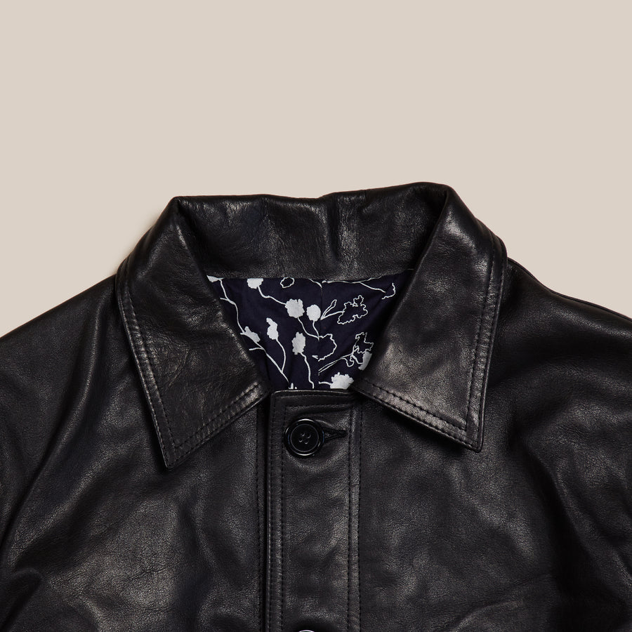 Nimes Leather Jacket in Black