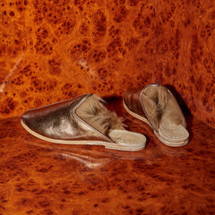 Bronze Shearling Baba (Womens)