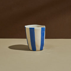 Wine Cup by Isabel Halley - Blue Stripes