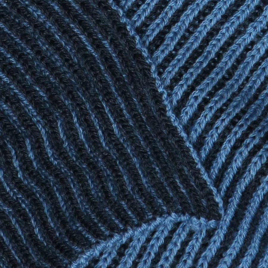 Sabah Indigo Blue Wool Scarf