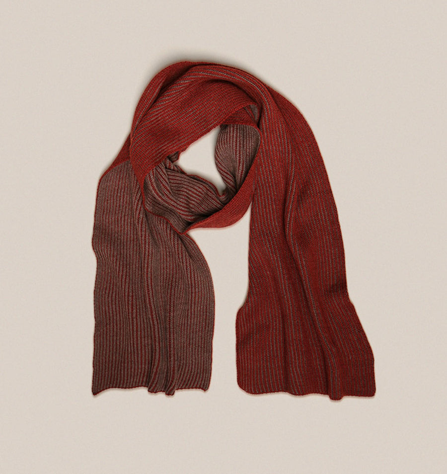 Sabah Crimson Wool Scarf