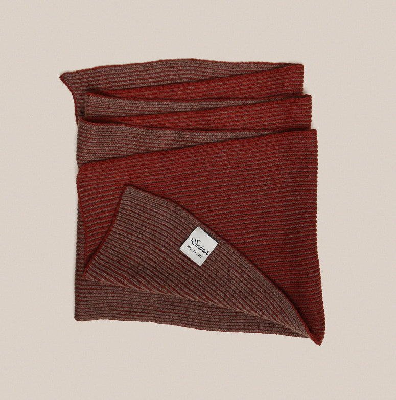 Sabah Crimson Wool Scarf