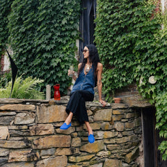 Electric Blue Suede Sabah (Womens)