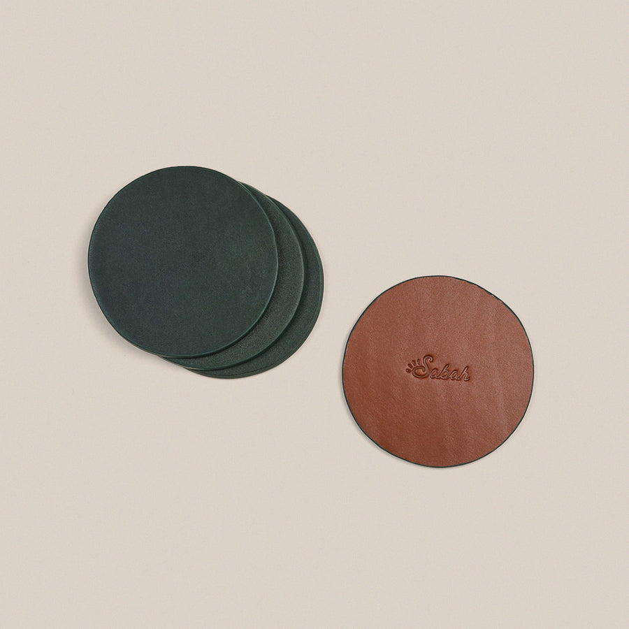 Denali Green Coasters