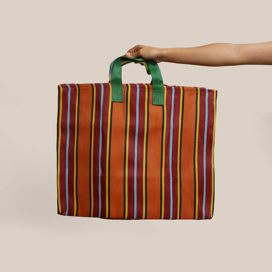 Day-to-Day Bag by Pan After - Large, Orange/Red