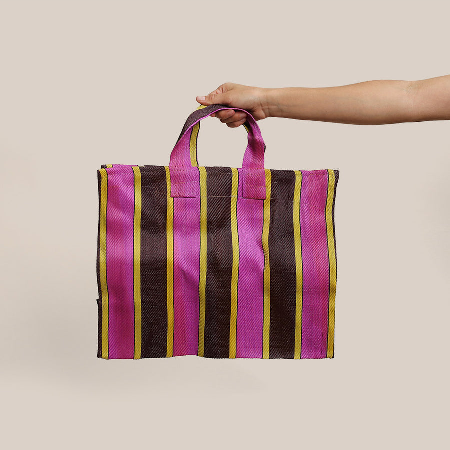 Day-to-Day Bag by Pan After - Small, Pink/Brown