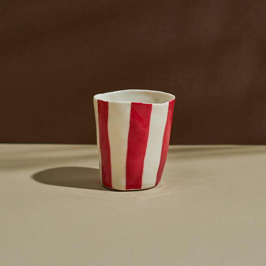 Wine Cup by Isabel Halley - Red Stripes