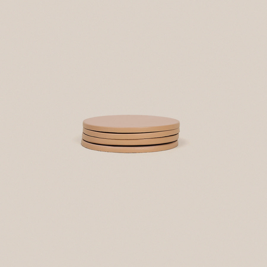 Undyed Veg Tan Coasters