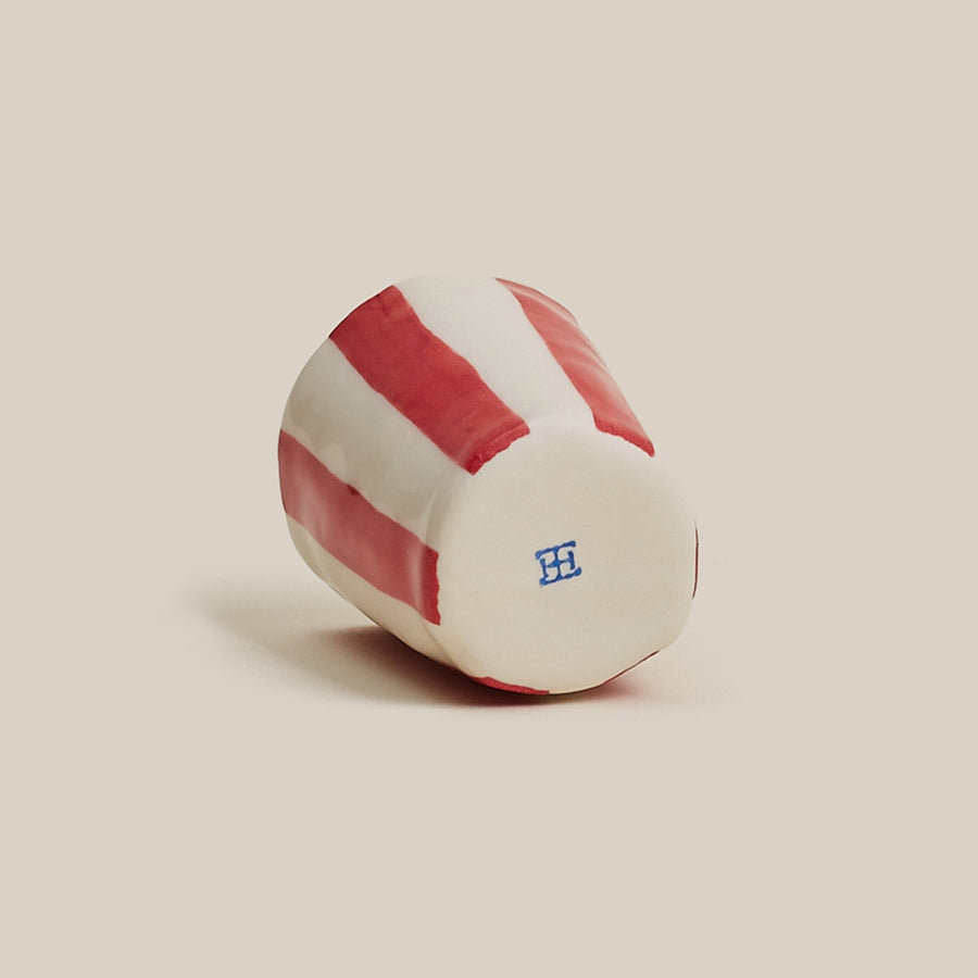 Wine Cup by Isabel Halley - Red Stripes