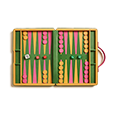 Backgammon Traveler's Case Set - Bahia