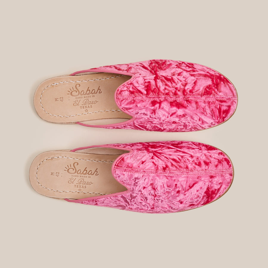 Azalea Pink Crushed Velvet Baba (Mens)