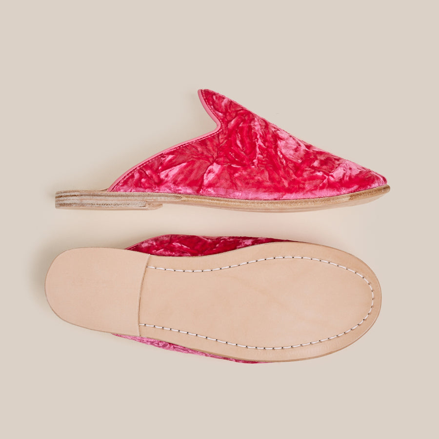 Azalea Pink Crushed Velvet Baba (Mens)