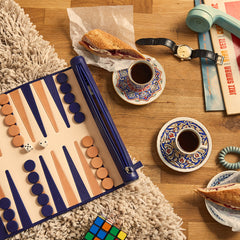 Travel Backgammon Board - Sabah Blue