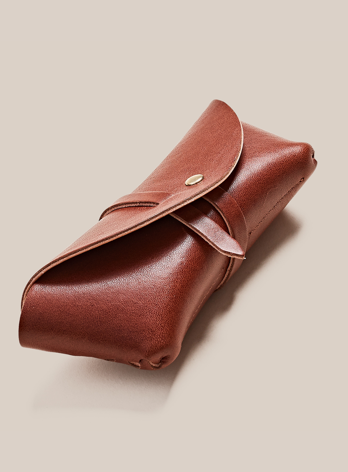 Leather Glasses Case - Talavera Brown