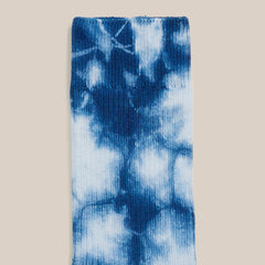 Hand Tie-Dyed Indigo Socks By Philip Huang