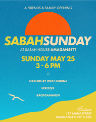 Sabah Amagansett: Spritz & Oysters