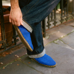 Electric Blue Suede Sabah (Mens)