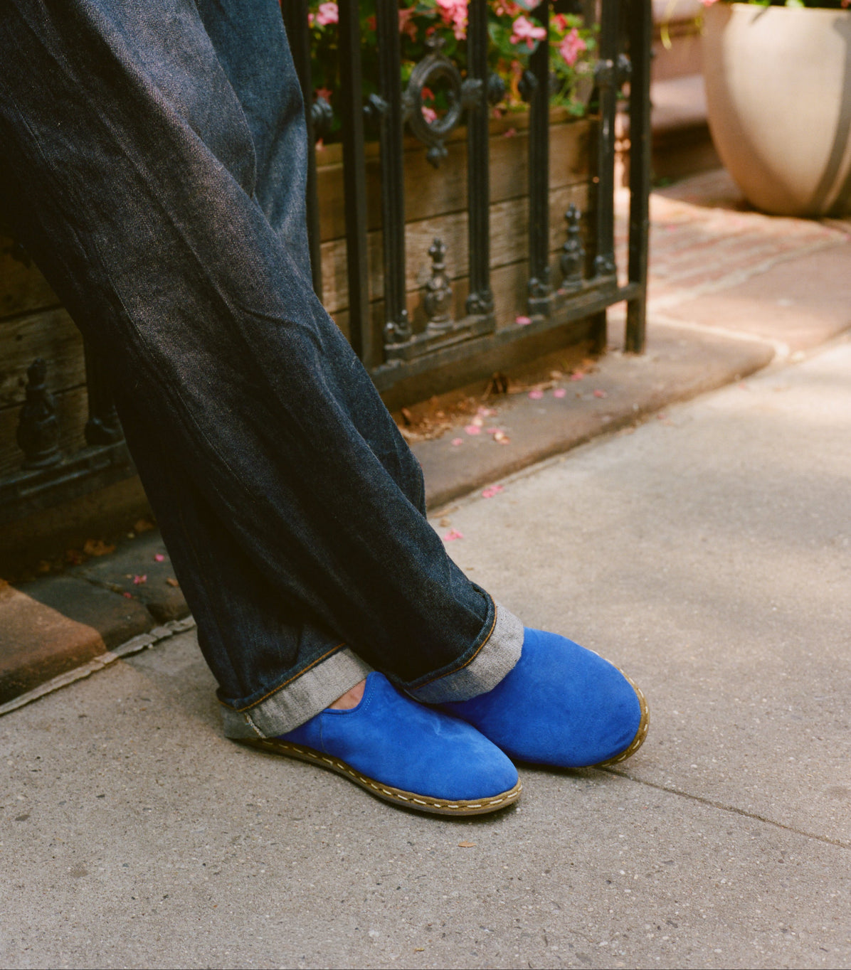 Electric Blue Suede Sabah (Mens)