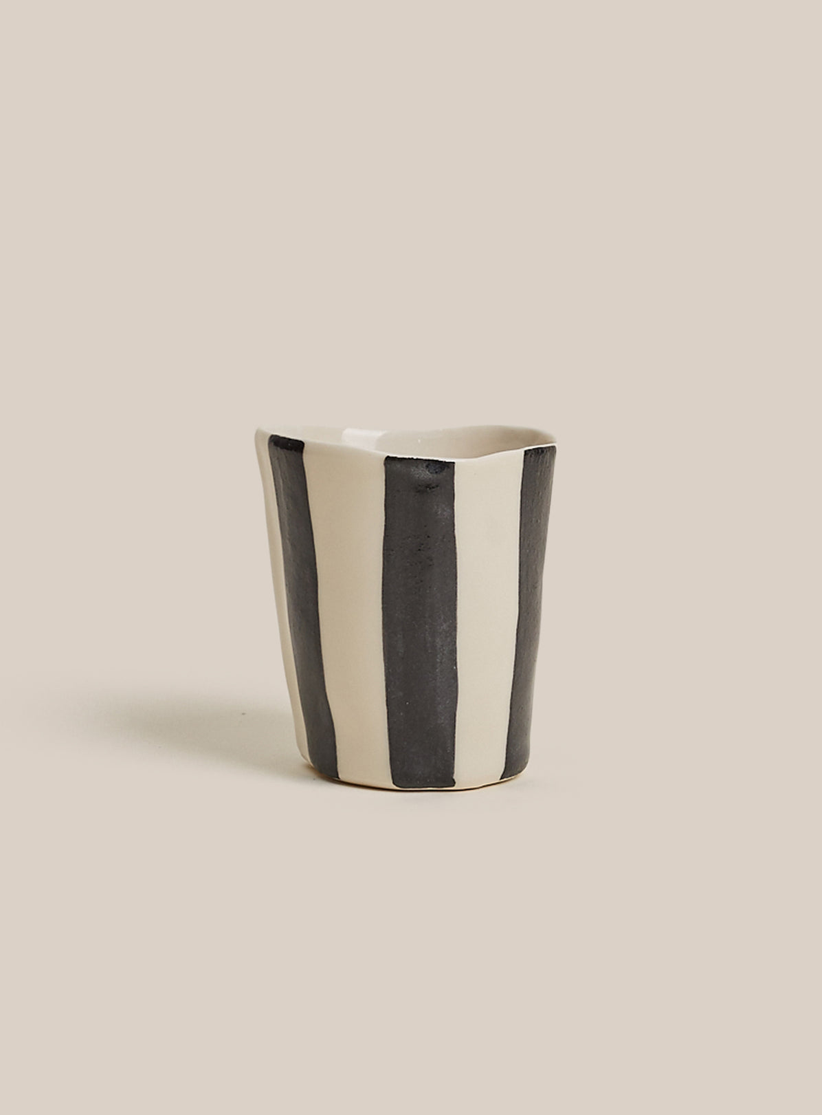 Wine Cup by Isabel Halley - Black Stripes