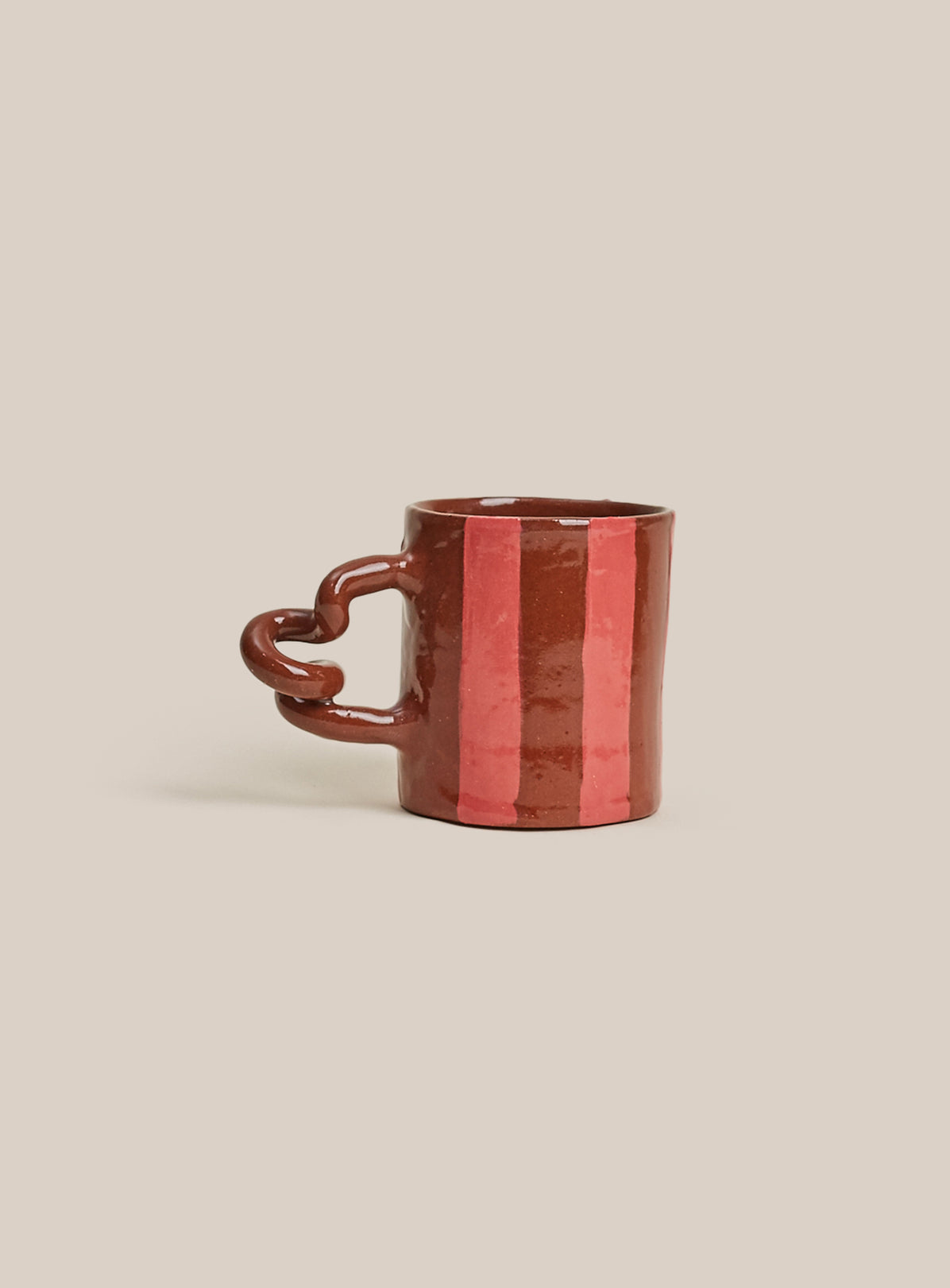 Wiggle Mug by Harlie Brown - Pink Stripes