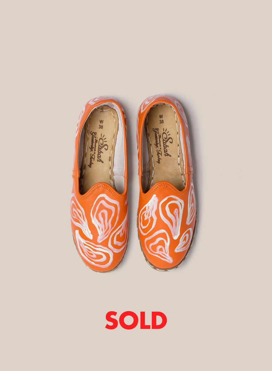 Womens 38 - Orange Oyster