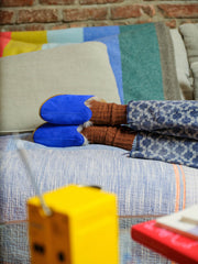 Electric Blue Shearling Baba (Womens)