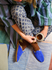 Electric Blue Shearling Baba (Womens)