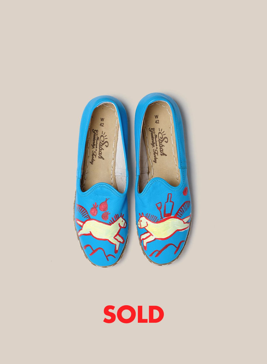 Womens 42 - Blue Equine