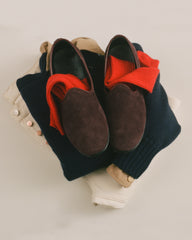 The Bolo for Drake's - Burgundy Suede