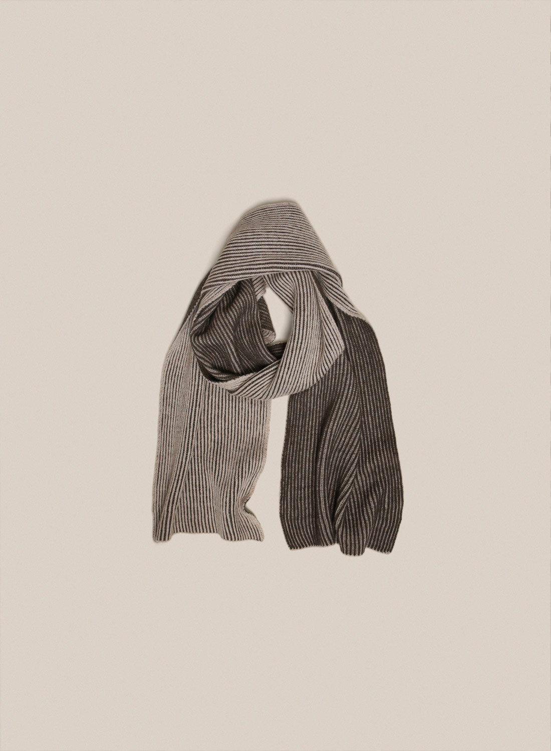 Sabah Beige/Brown Wool Scarf