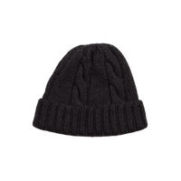 Cable Knit Beanie - Charcoal