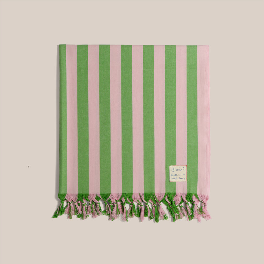 Sabah Peshtemal - Rhubarb Stripe