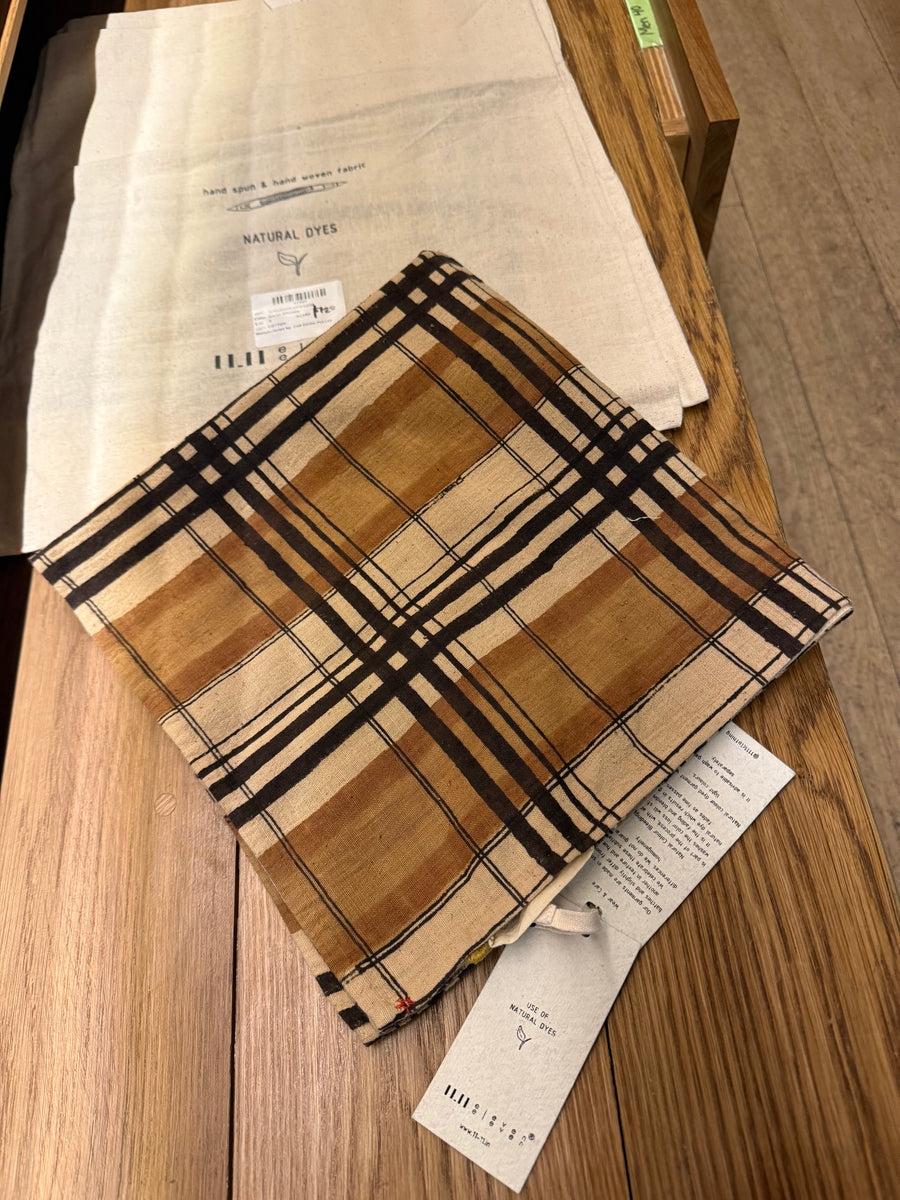 11.11 Brown Check Scarf