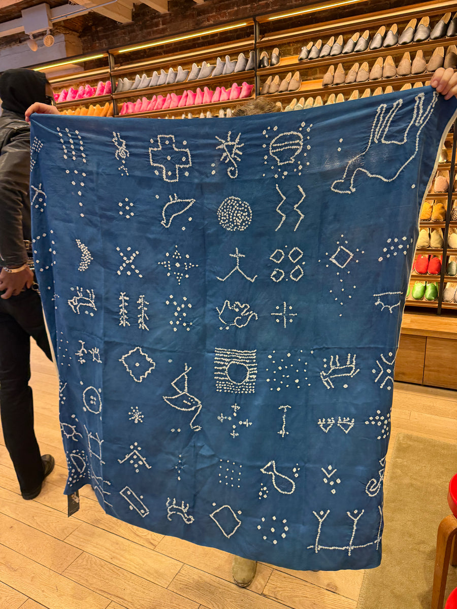 11.11 Indigo Dyed Tablecloth