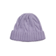 Cable Knit Beanie - Lilac