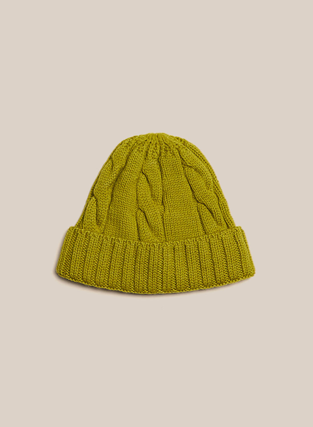 Cable Knit Beanie - Chartreuse – Sabah