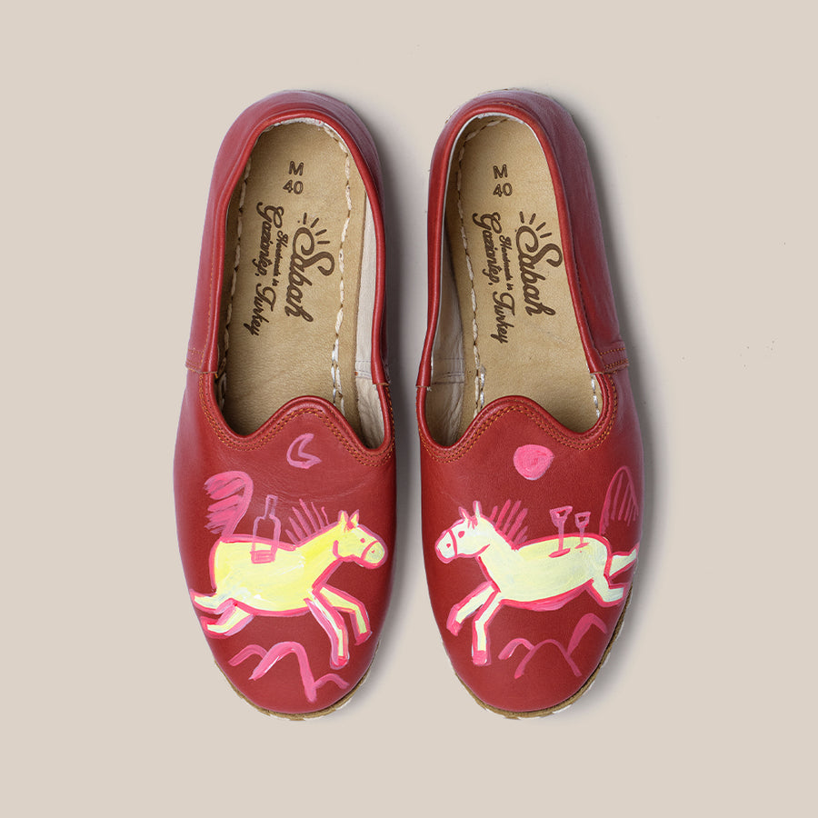 Mens 40 - Red Equine