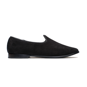 The Bolo for Drake's - Black Suede