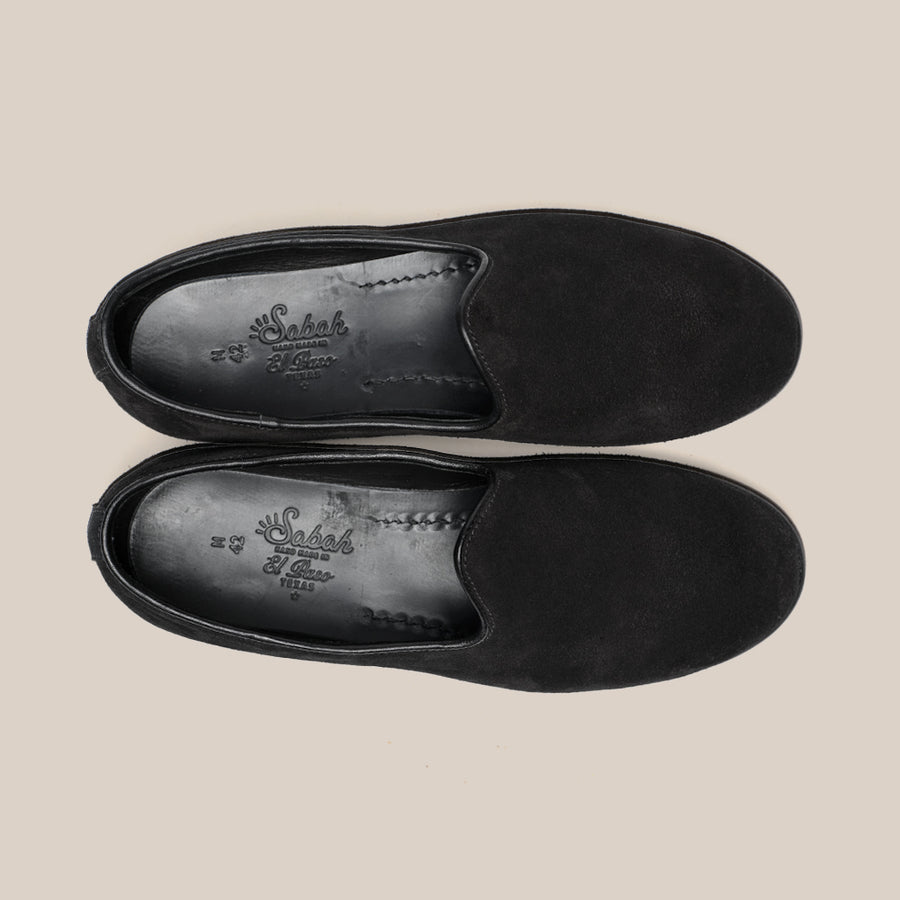 The Bolo for Drake's - Black Suede