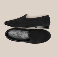 The Bolo for Drake's - Black Suede