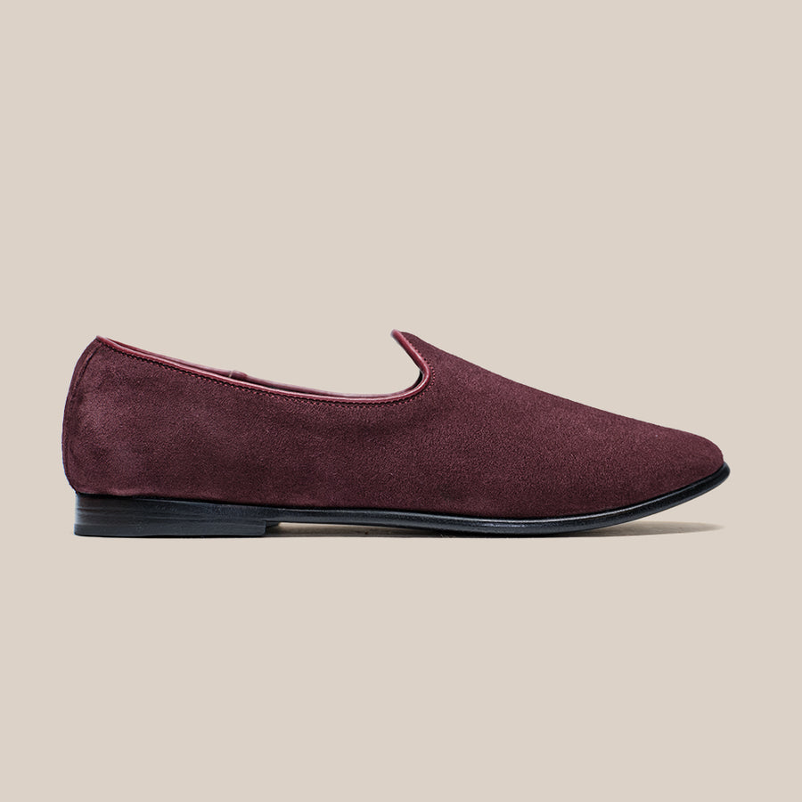 The Bolo for Drake's - Burgundy Suede