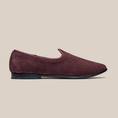 The Bolo for Drake's - Burgundy Suede