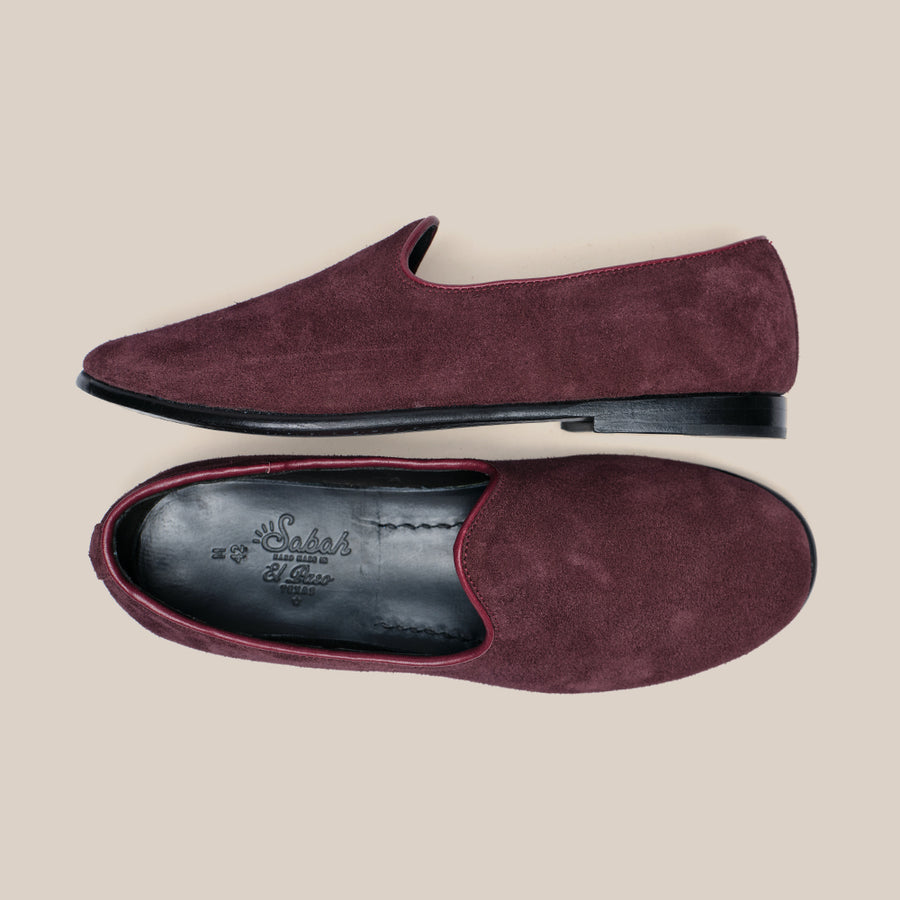 The Bolo for Drake's - Burgundy Suede