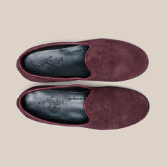 The Bolo for Drake's - Burgundy Suede