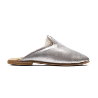Silver Suede Shearling Baba (Mens)