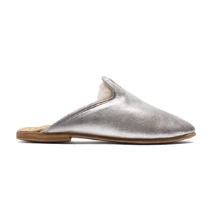 Silver Suede Shearling Baba (Mens)