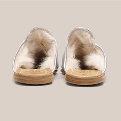 Silver Suede Shearling Baba (Mens)